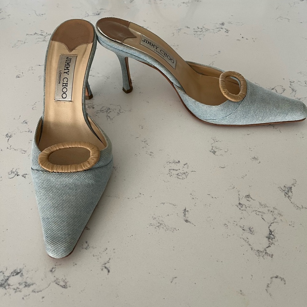 Jimmy Choo denim mule